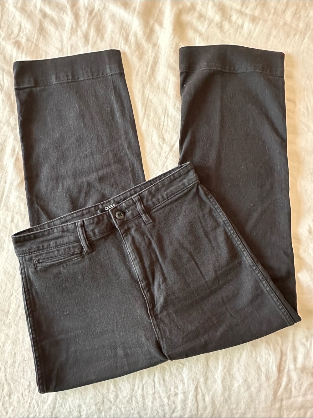 Quince - Black Cotton Twill Pant (size 27)
